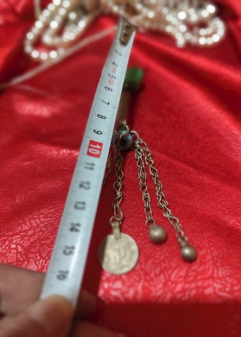 vintage otantik alpaka kolye ucu - Görsel 4