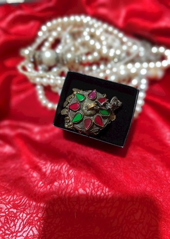 vintage otantik alpaka Osmanlı kolye ucu - Görsel 2