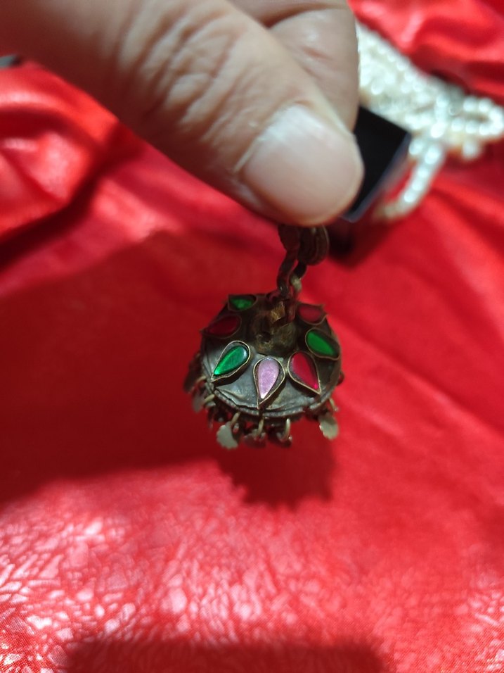 vintage otantik alpaka Osmanlı kolye ucu - Görsel 3