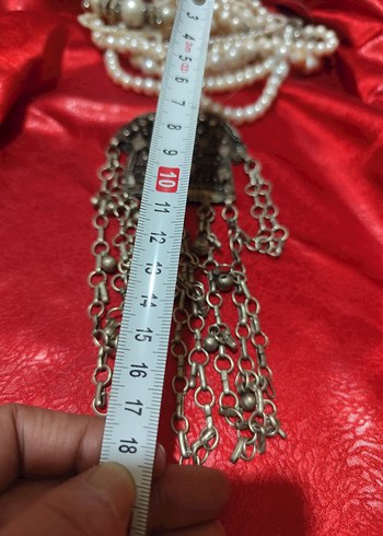 vintage otantik alpaka Osmanlı eski kolye - Görsel 3