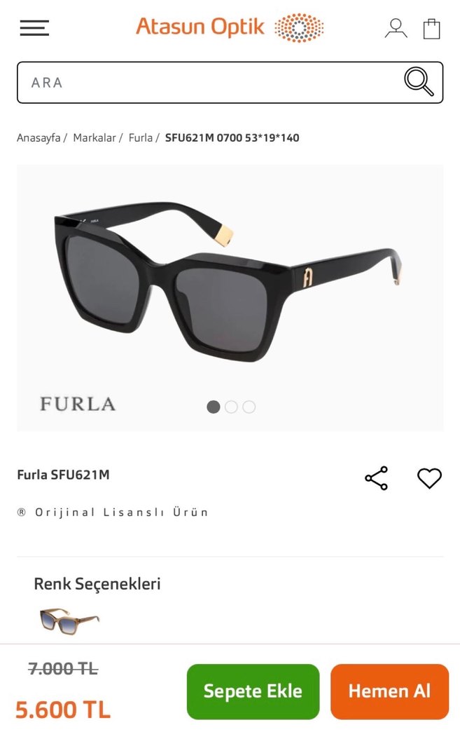 Furla Gözlük - Görsel 4
