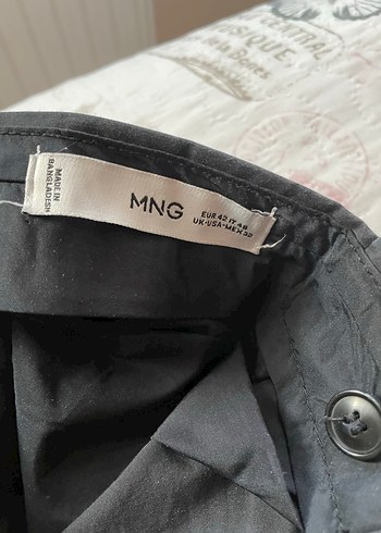 Mango Slim fit erkek pantolon lacivert - Görsel 2