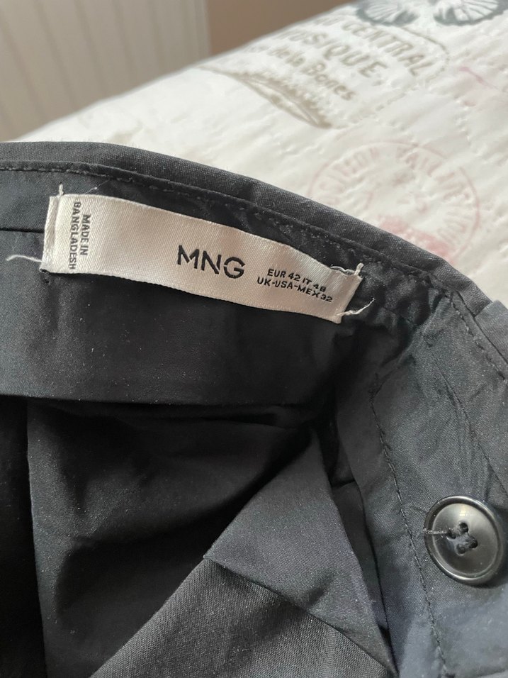 Mango Slim fit erkek pantolon lacivert - Görsel 2