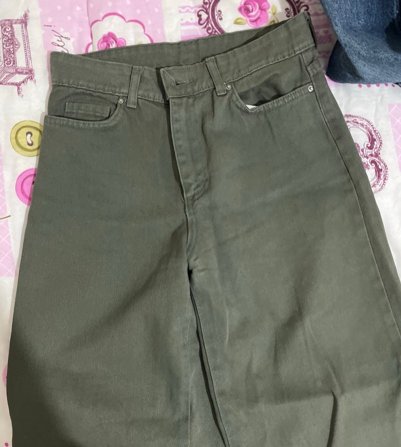 vintage yeşil jean - Görsel 2