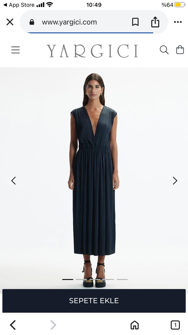 Yargıcı Premıum Essentials V Yaka Modal İçerikli  Elbise - Görsel 2