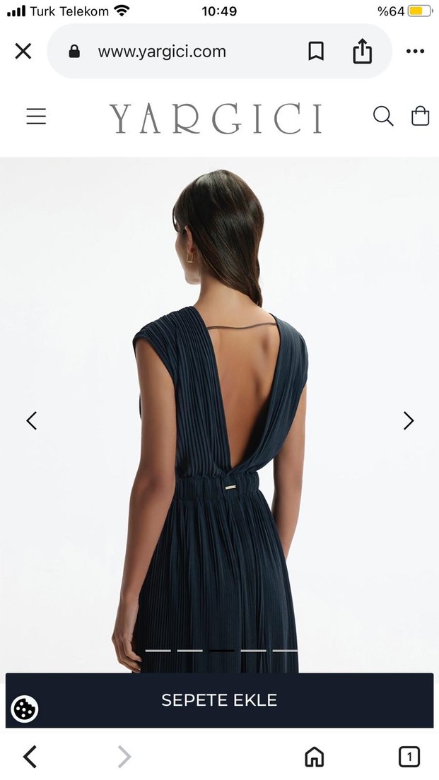 Yargıcı Premıum Essentials V Yaka Modal İçerikli  Elbise - Görsel 3