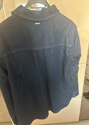 Yargıcı Kadın Lacivert Denim Gömlek Ceket - Görsel 4