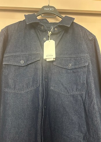 Yargıcı Kadın Lacivert Denim Gömlek Ceket - Görsel 5