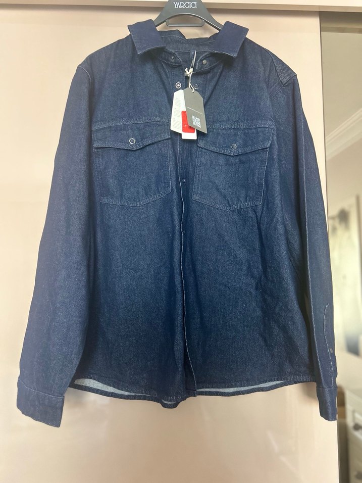 Yargıcı Kadın Lacivert Denim Gömlek Ceket - Görsel 2