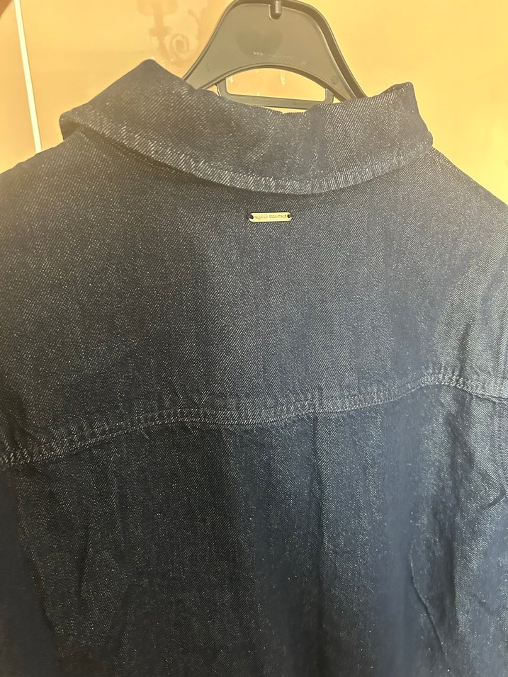 Yargıcı Kadın Lacivert Denim Gömlek Ceket - Görsel 3