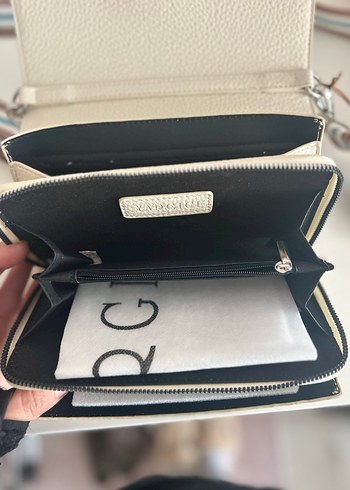 Yargıcı Bej Deri Kemerli Kadın Çanta - Görsel 10