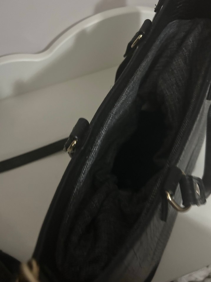 Siyah Krokodil Desenli Kadın Çanta - Görsel 4