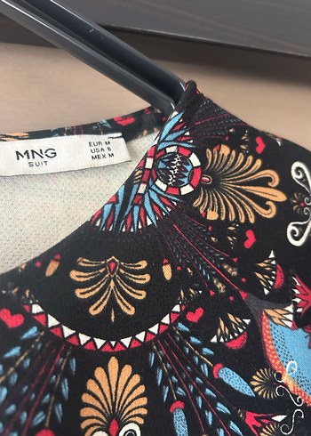 Mango Desenli Düz Kesim Elbise - Görsel 3