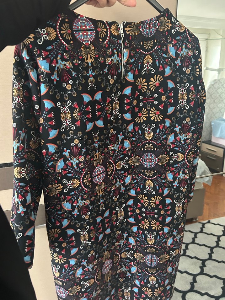 Mango Desenli Düz Kesim Elbise - Görsel 2