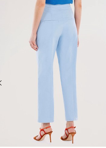 Yargıcı Yargıcı -Kadın Açık Mavi Düğmeli Denim Pantolon