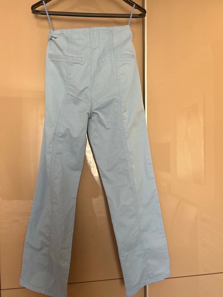 Yargıcı -Kadın Açık Mavi Düğmeli Denim Pantolon - Görsel 2