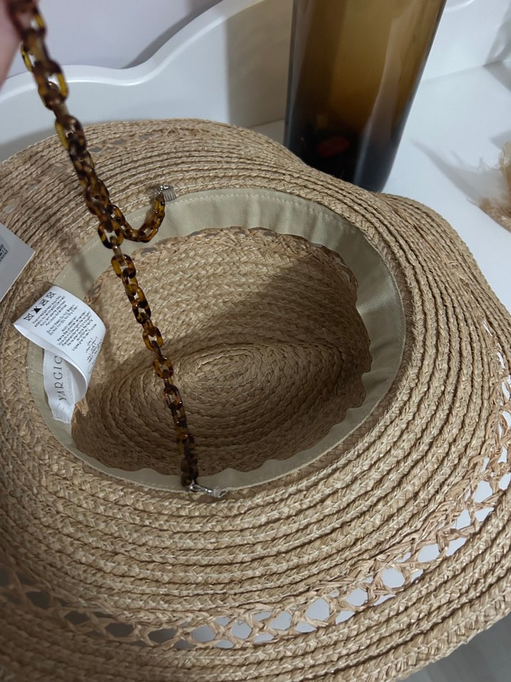 Yargıcı Zincir Detaylı Hasır Şapka - Görsel 3