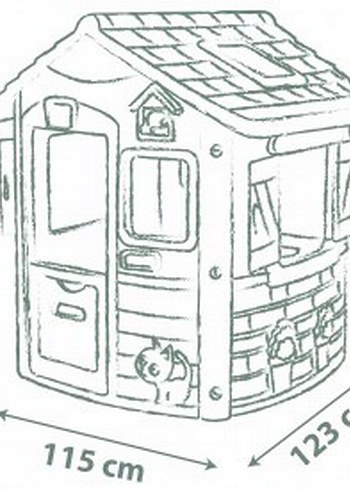 Smoby Life Playhouse Jura Lodge 7600810503 - Görsel 6