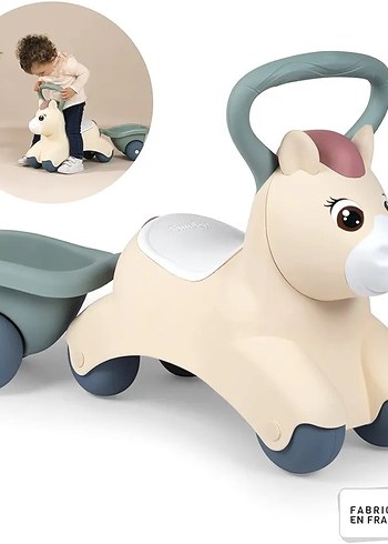 Smoby 7600140502 - Küçük Smoby Bebek Pony Binilebilir Araba - - Görsel 3