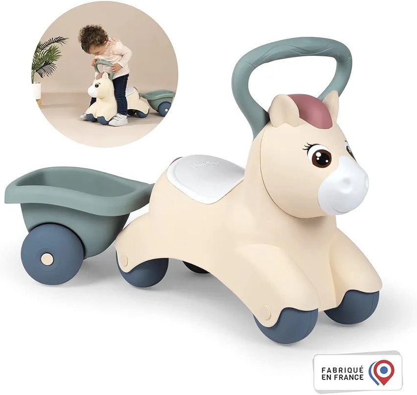 Smoby 7600140502 - Küçük Smoby Bebek Pony Binilebilir Araba - - Görsel 3
