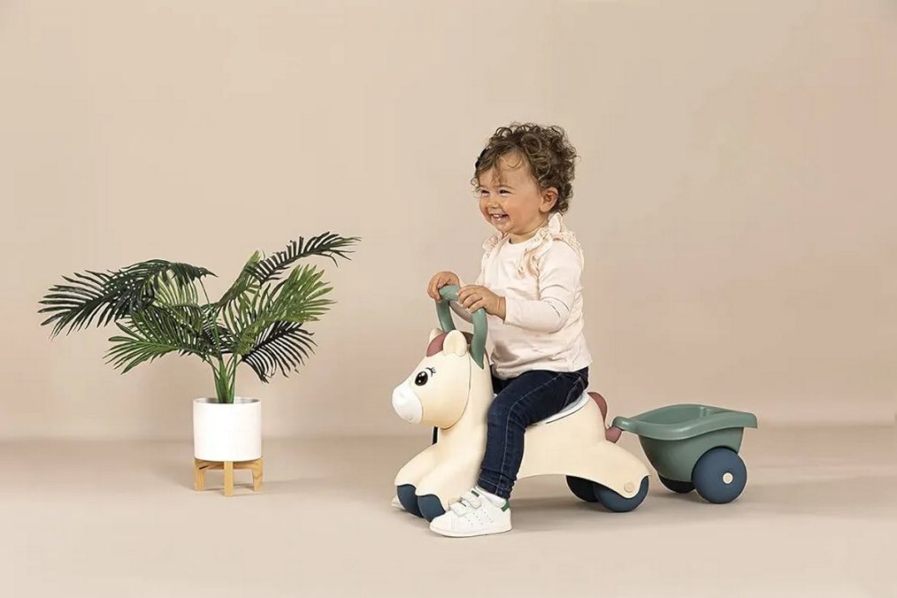Smoby 7600140502 - Küçük Smoby Bebek Pony Binilebilir Araba - - Görsel 5