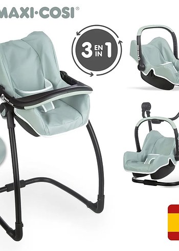 Smoby 7600240239 MC&Q 3'ü 1 arada mama sandalyesi, yeşil - Görsel 6