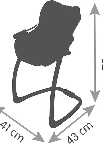 Smoby 7600240239 MC&Q 3'ü 1 arada mama sandalyesi, yeşil - Görsel 2