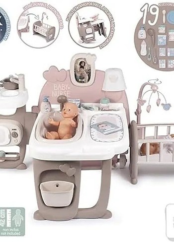 Smoby, 220376, Baby  Büyük Bebek Oyun Merkezi, 3'ü 1 Arada Set: - Görsel 3