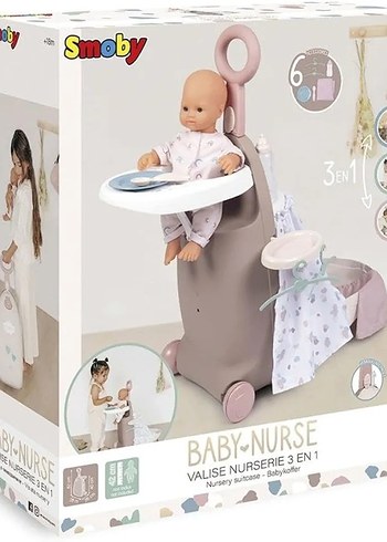 Smoby 7600220374 - Bebek Bakım Arabası - 2 Oyun Özelliğine Sahip - Görsel 5