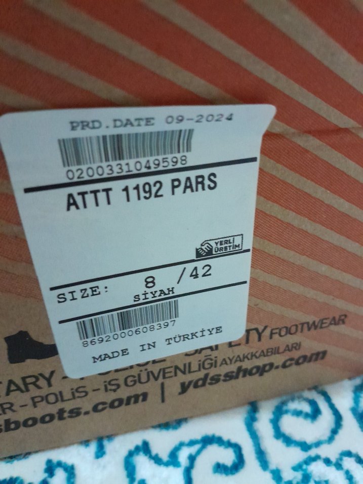 Sıfır hiç giyilmemis yds bot - Görsel 4