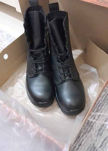 YDS Siyah Bağcıklı Erkek Bot denemek için bile giyilmedi SIFIR - Görsel 6