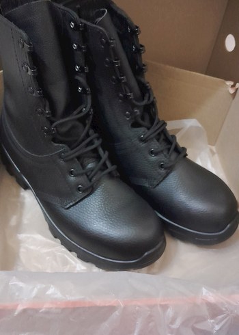 YDS Siyah Bağcıklı Erkek Bot denemek için bile giyilmedi SIFIR - Görsel 5