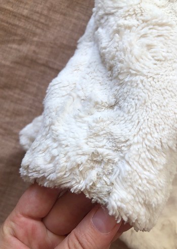 H&M Bohem Midi Beyaz Kürk Detaylı Kadın Mont