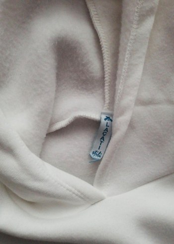 s Beden Beyaz Kapüşonlu Sweatshirt