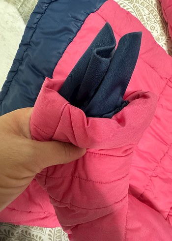 Kız Çocuk Pembe Fermuarlı Mont - Görsel 3