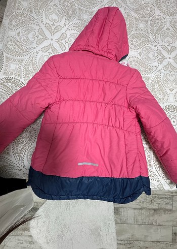 Kız Çocuk Pembe Fermuarlı Mont - Görsel 2