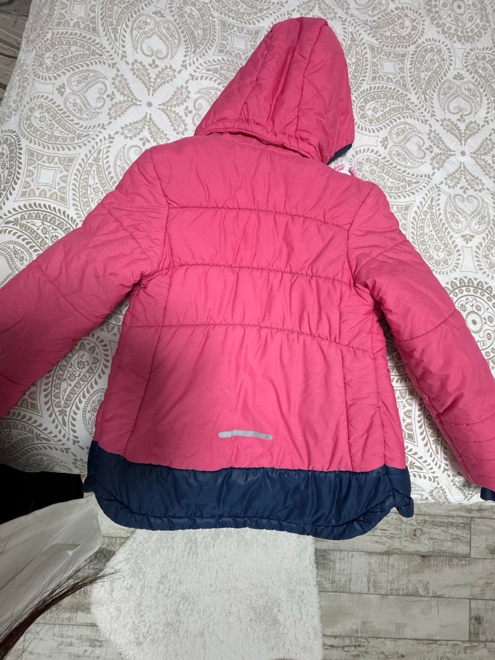 Kız Çocuk Pembe Fermuarlı Mont - Görsel 2