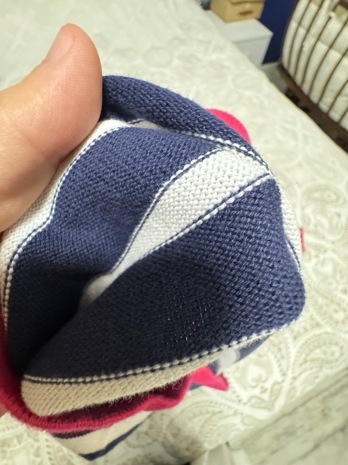 Çizgili ve Payetli Kız Çocuk Triko Elbise - Görsel 3