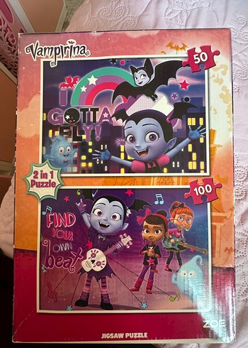 Vampirina 2'si 1 Arada 50 ve 100 Parça Puzzle