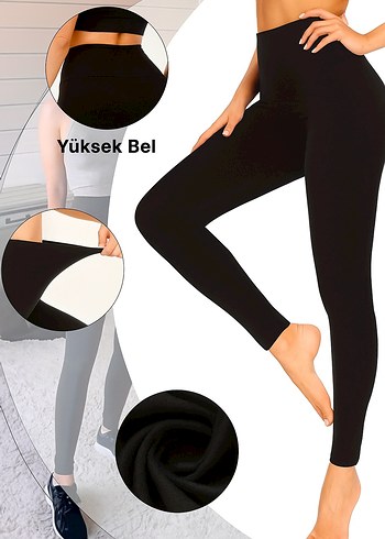 Siyah Yüksek Bel Kadın Tayt