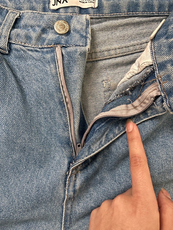 Gevşek Kesim Midi Kadın Kot Pantolon - Görsel 3