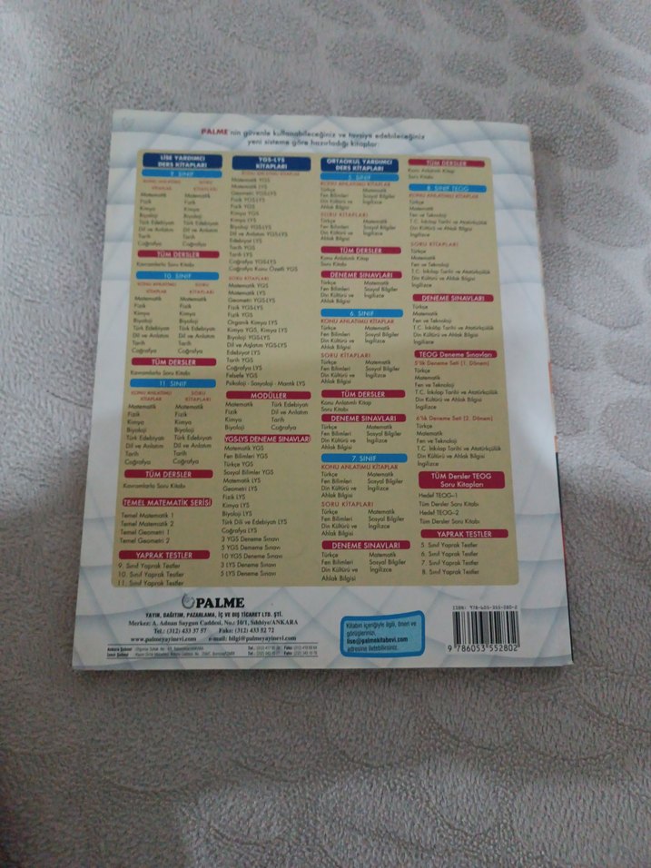 Kimya 10 Soru Kitabı - Palme Yayıncılık - Görsel 2