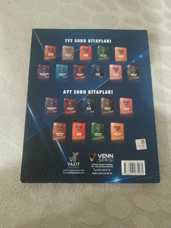 AYT Fizik Soru Kitabı Yazıt Yayınları - Görsel 2
