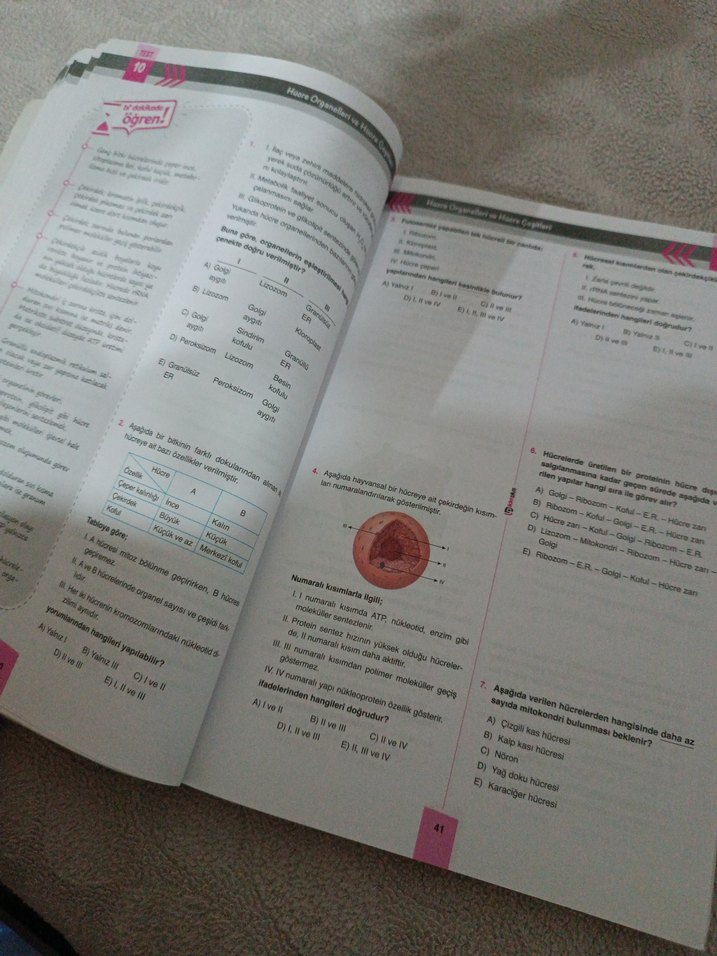 TYT AYT Biyoloji Soru Bankası - Liderplus - Görsel 5