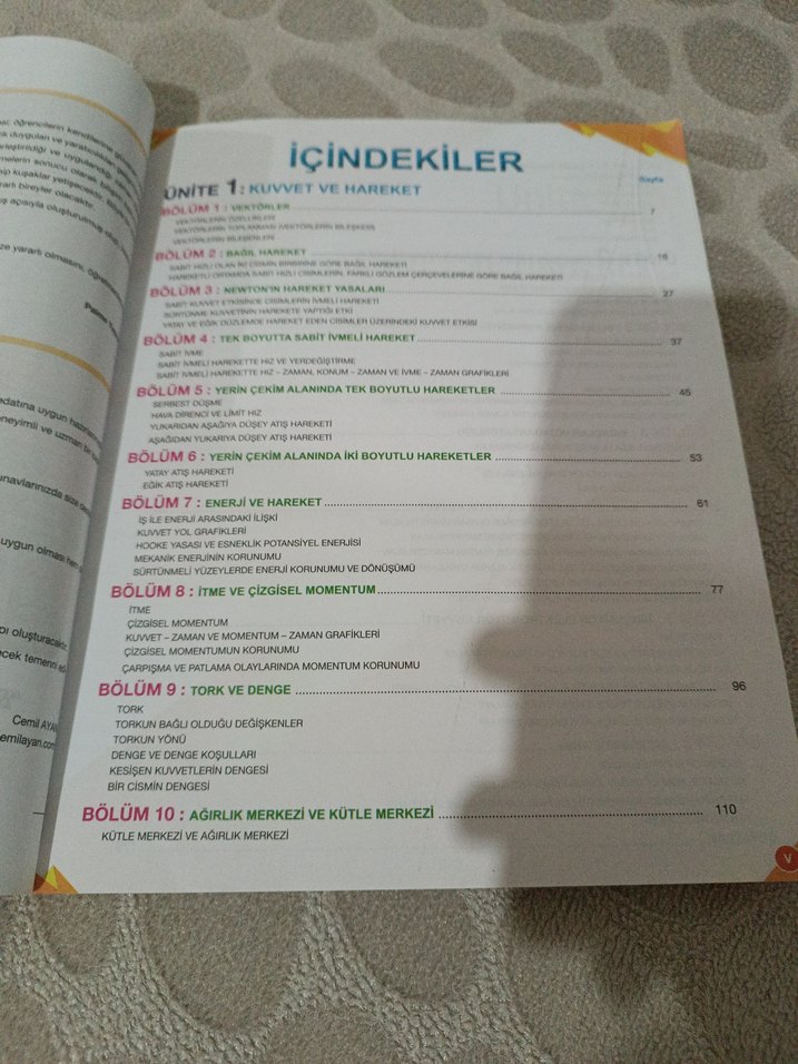 Fen Liseleri Fizik Soru Kitabı 11. Sınıf - Görsel 4