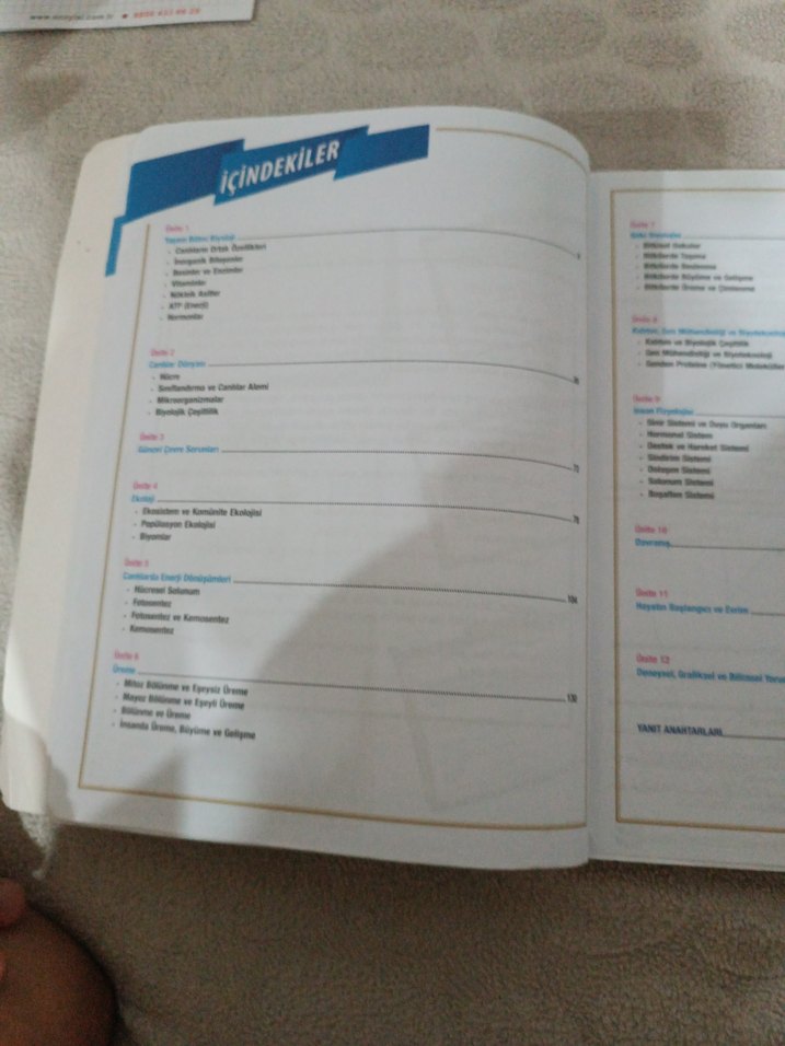 YKS Biyoloji Kazanım Hücreli Soru Bankası - Görsel 5