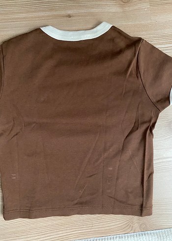 Diğer Kahverengi Baskılı Kadın Tişört