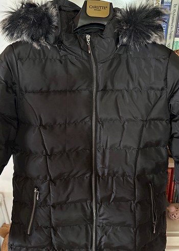 Siyah Kürklü Kadın Kışlık Mont - Görsel 5