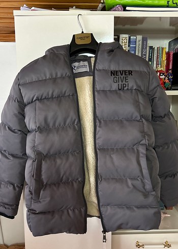 Erkek Gri Fermuarlı Street Wear Mont - Görsel 3