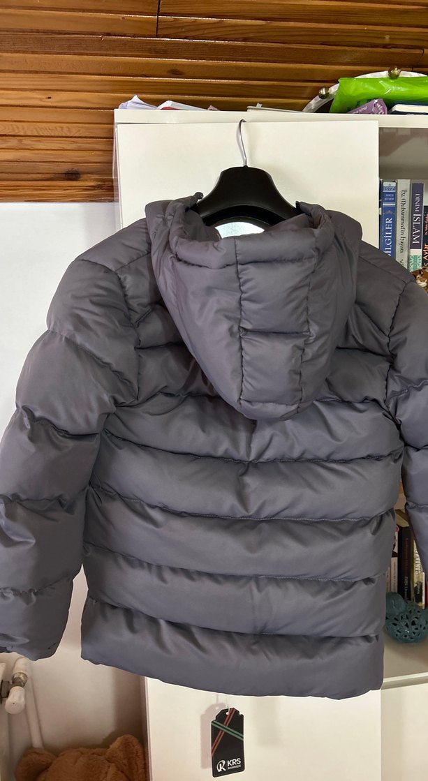 Erkek Gri Fermuarlı Street Wear Mont - Görsel 4